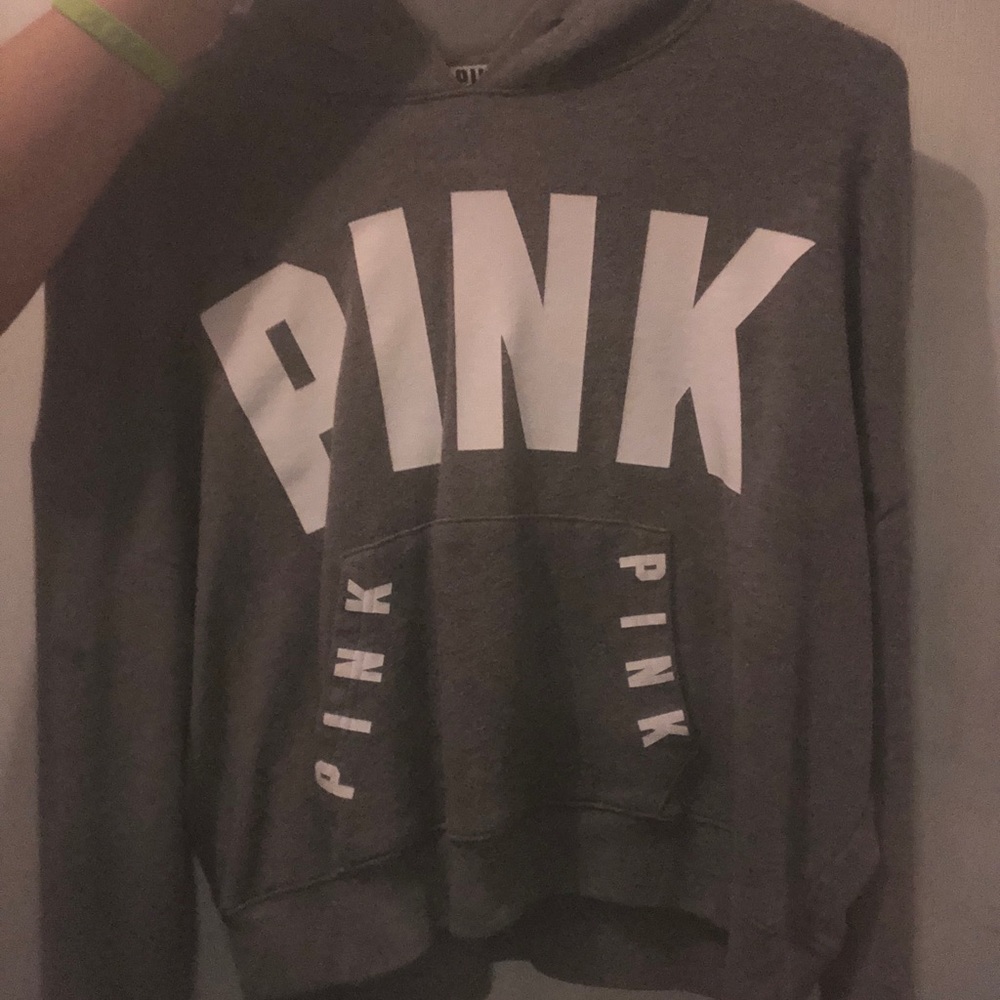 PINK cropped hoodie